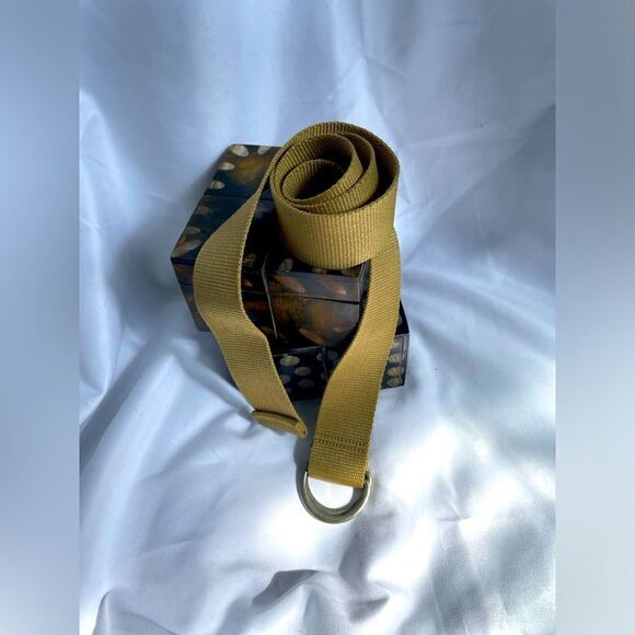 🔥❤️🔥 32.5” Dark Khaki Canvas D Ring Buckle Adjustable Belt EPC Build A B… - Picture 1 of 3